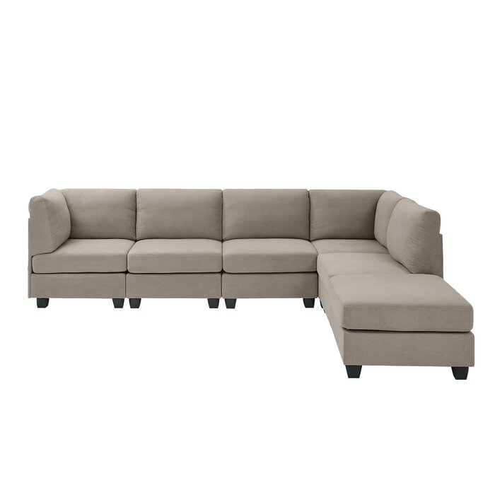 Mercury Row® Roeder 6 - Piece Upholstered Sectional & Reviews | Wayfair